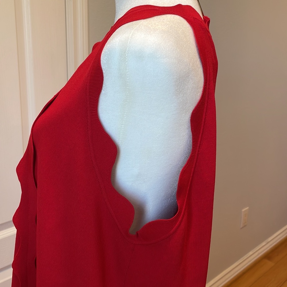 LAST WEEK‼️ NWT Red Sleeveless Knitted Ted Baker Dress - Picture 5 of 10
